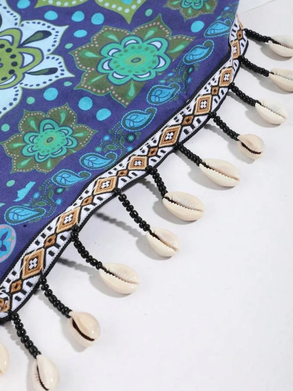 Stylish Paisley Fringe Scarf S140